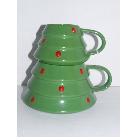 Hallmark Christmas Tree Stacking Mug or Snack Set with Star Lid - Picture 3 of 4